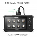 OBD II 16Pin Cable Main Test Cable for ANCEL FX9000 OBD2 Scanner